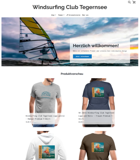 Windsurfing Club Tegernsee online Shop